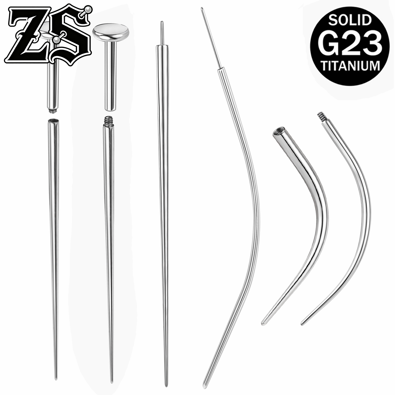Zs Body Jewelry - ZS ASTM F136 티타늄 스틸 1-10개/세트