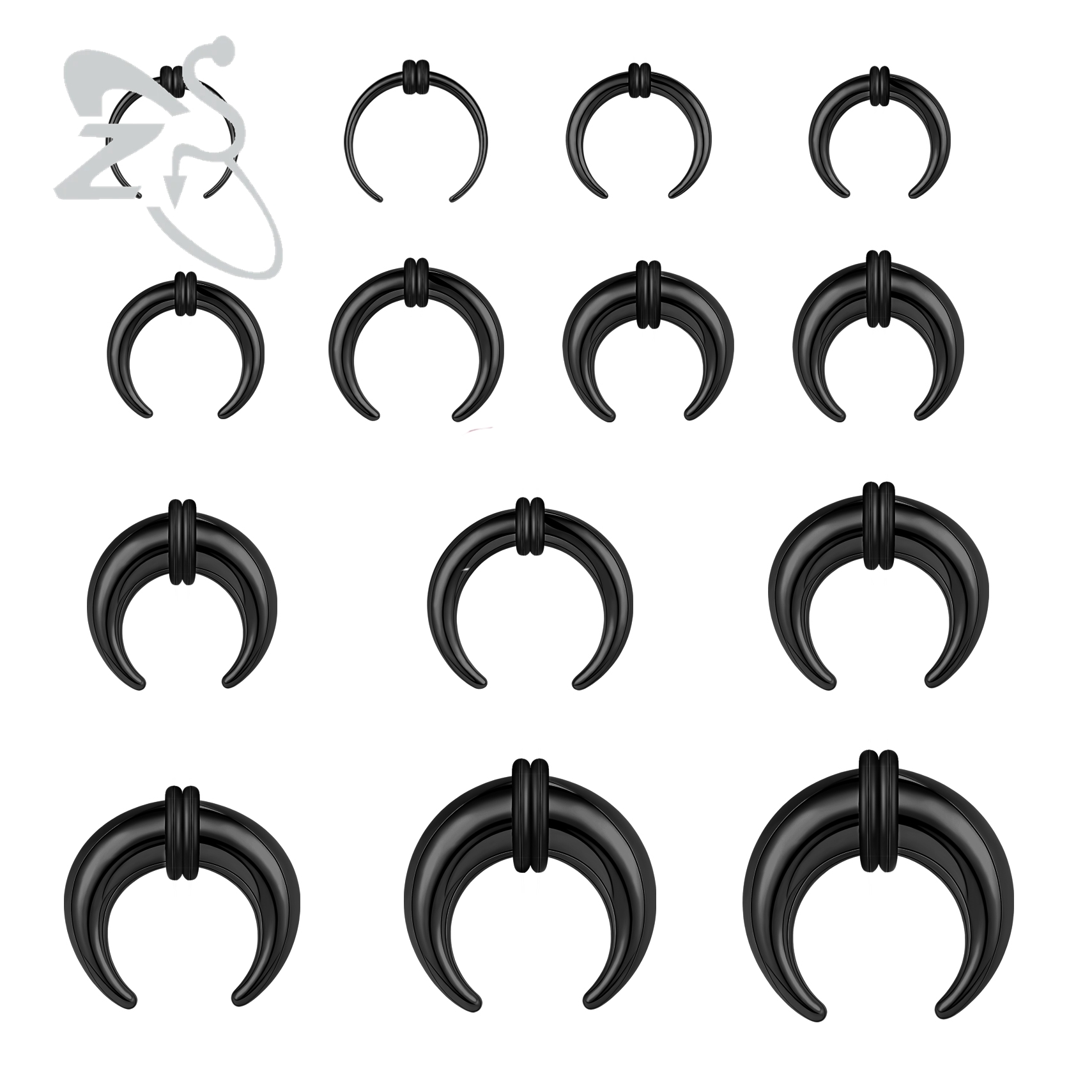Zs Body Jewelry - ZS 1PC 2G/4G/6G 버팔로 경적 코