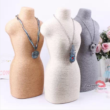 Body Jewelry Plus - 유행 백색 보석 흉상 마네킹 펜던트