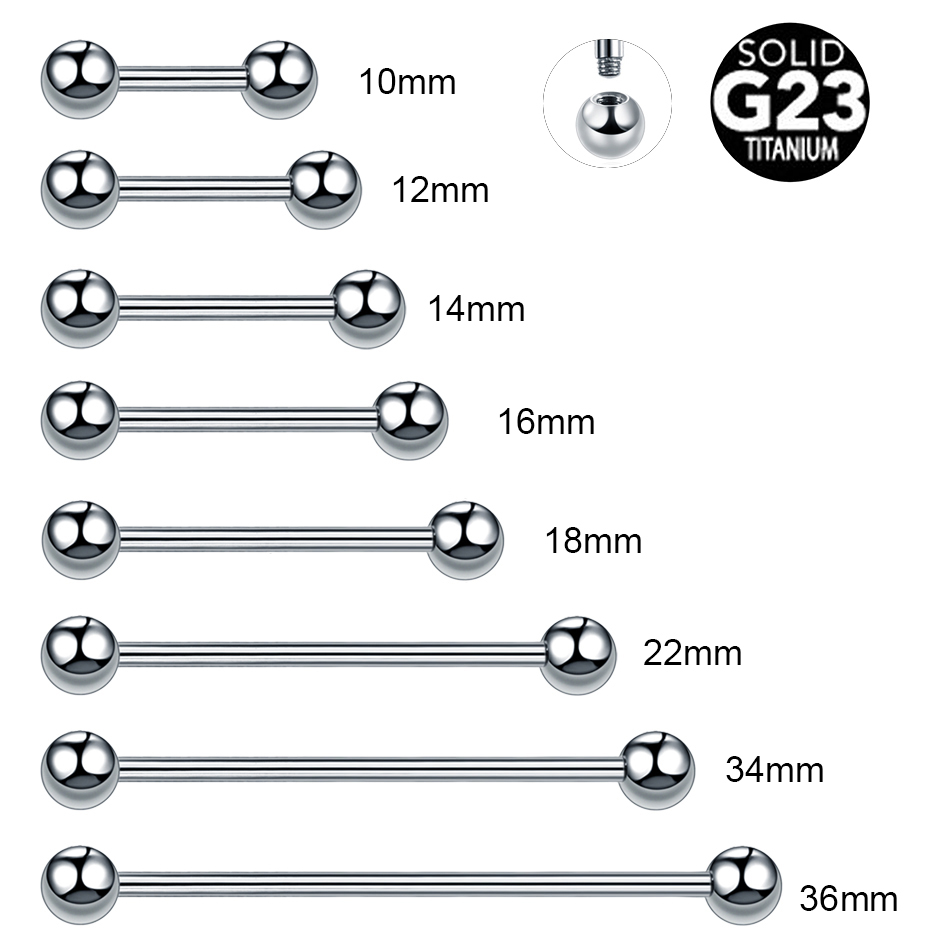 Body Jewelry Industrial - 1PC 14G 16G 티타늄 산업용 헬릭스