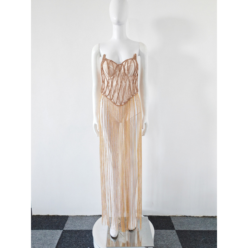 Body Jewelry For Backless Dress - 여성 바디 주얼리 체인 속이 빈