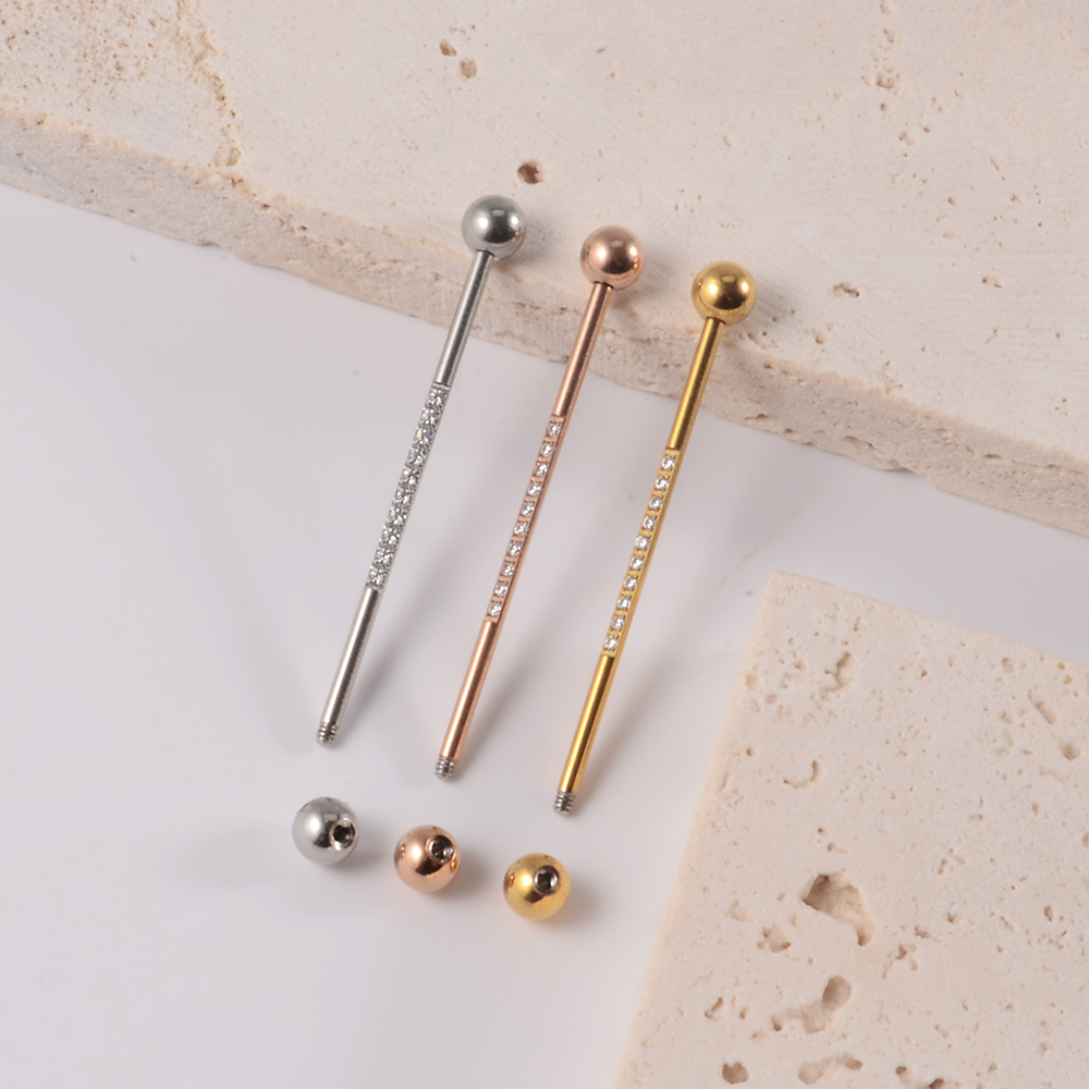 1PC 스테인레스 스틸 산업용 바벨 롱 브릿지 마이크로 - Body Jewelry Industrial 리뷰 및 가격