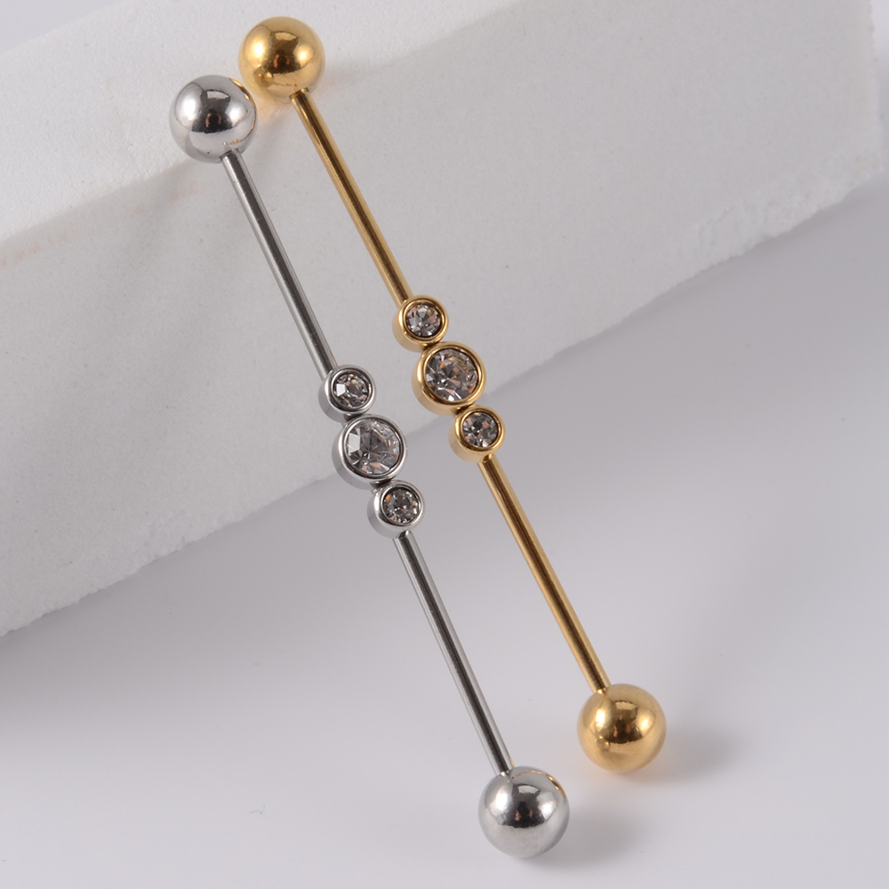 1PC 스테인레스 스틸 산업용 바벨 롱 브릿지 마이크로 - Body Jewelry Industrial 리뷰 및 가격