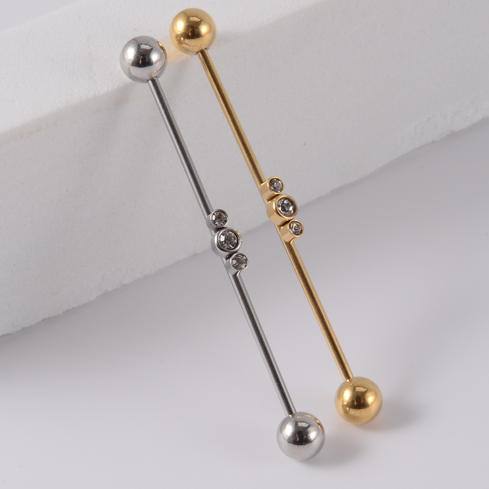1PC 스테인레스 스틸 산업용 바벨 롱 브릿지 마이크로 - Body Jewelry Industrial 리뷰 및 가격