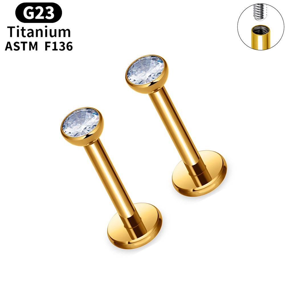 10/50개 ASTM F136 티타늄 라브렛 립 스터드 - Belly Bar Titanium 리뷰 및 가격