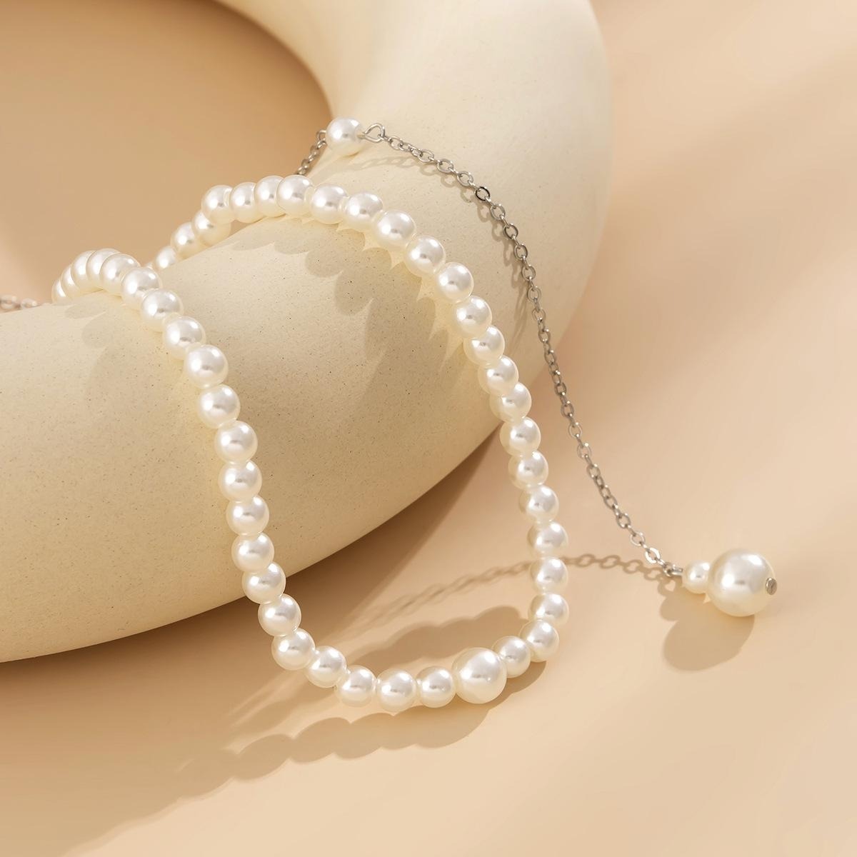 정교한 인조 진주 롱 목걸이, 섹시한 태슬 장식 펜던트 - Body Jewelry For Backless Dress 리뷰 및 가격