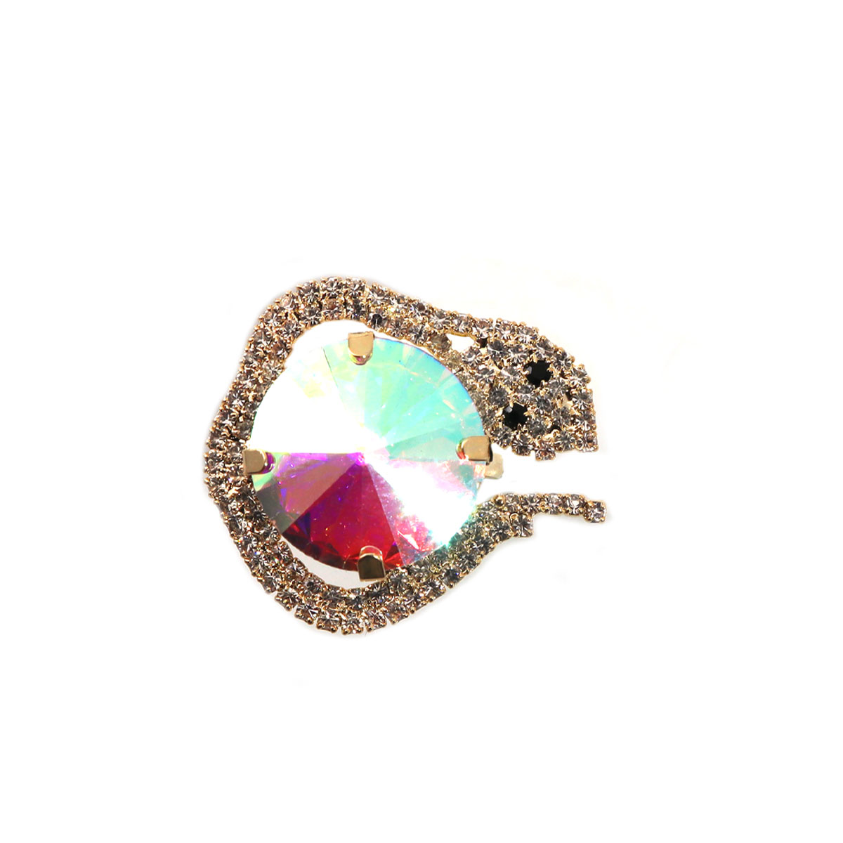 라인스톤 인레이가 있는 패셔너블하고 절묘한 뱀 모양의  - Body Jewelry Rings 리뷰 및 가격