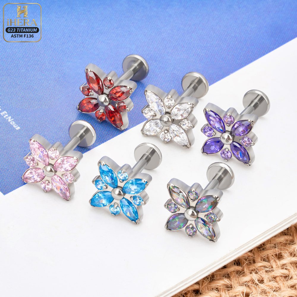 ASTM F136 티타늄 스파클리 CZ 클러스터 귀 피 - Cluster Stud Ear 리뷰 및 가격