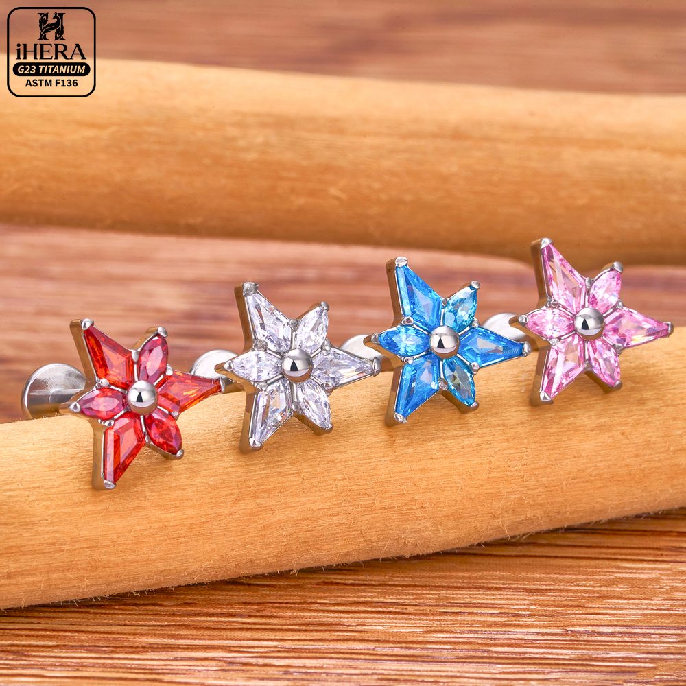 ASTM F136 티타늄 스파클리 CZ 클러스터 귀 피 - Cluster Stud Ear 리뷰 및 가격
