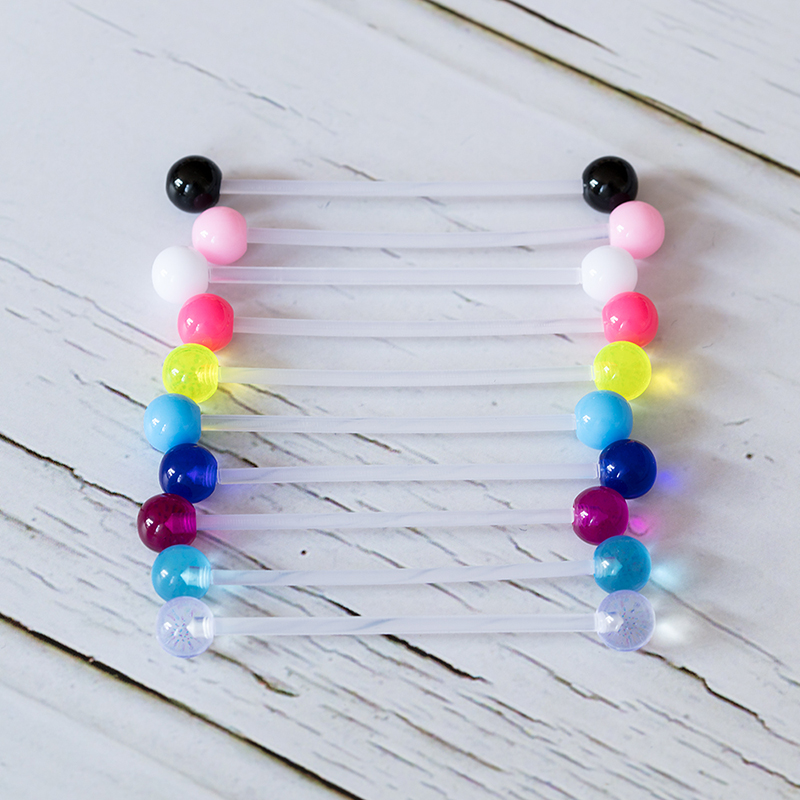 10-50pcs 아크릴 연골 귀걸이 피어싱 산업용 바벨 - Body Jewelry Industrial 리뷰 및 가격