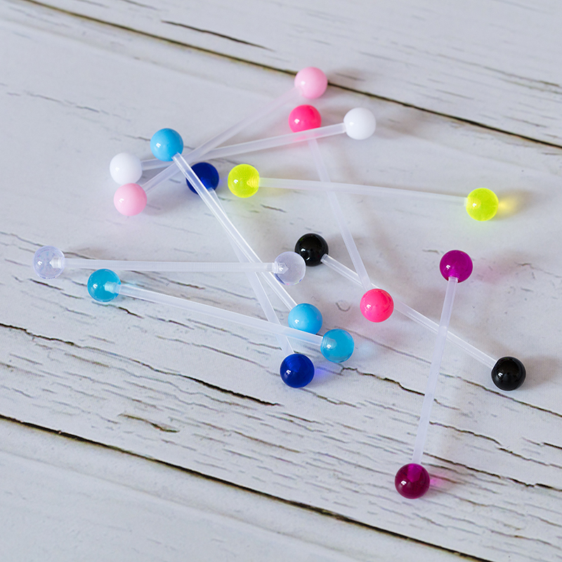 10-50pcs 아크릴 연골 귀걸이 피어싱 산업용 바벨 - Body Jewelry Industrial 리뷰 및 가격