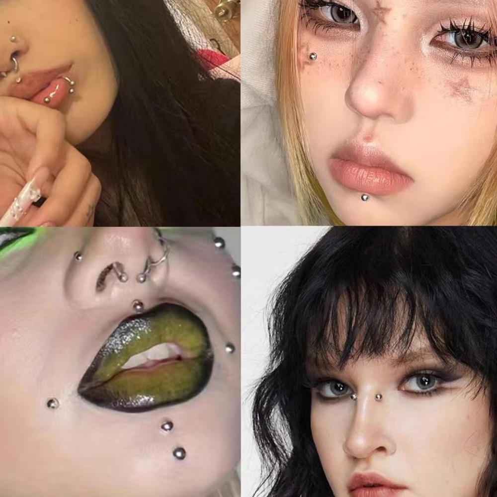 16개 혼합 색상 교체용 볼, 수술용 스틸 및 투명 아 - Body Jewelry Industrial 리뷰 및 가격