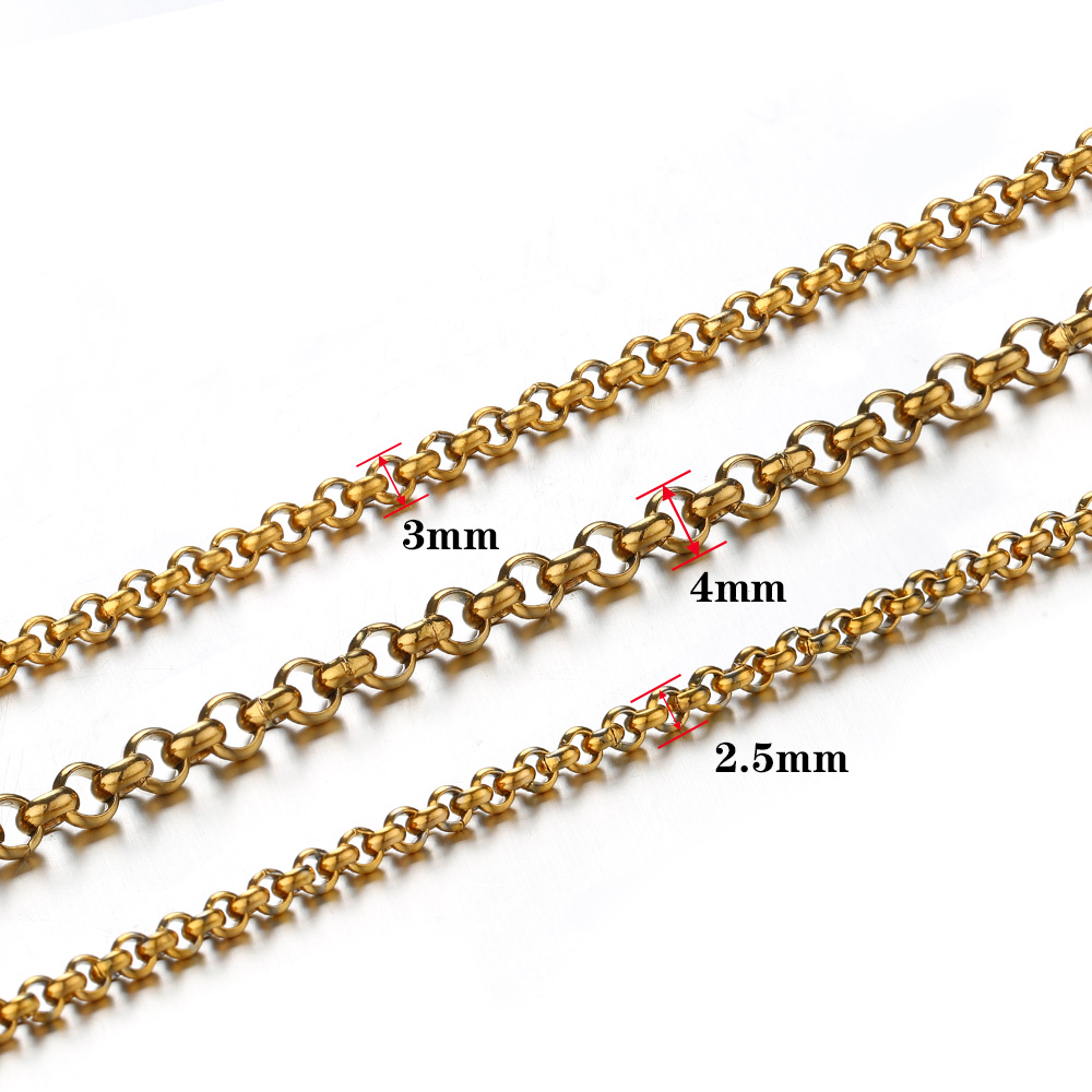 1미터 2-4mm 스테인리스 스틸 O형 소형 원형 체인 - Body Chain Jewelry 리뷰 및 가격