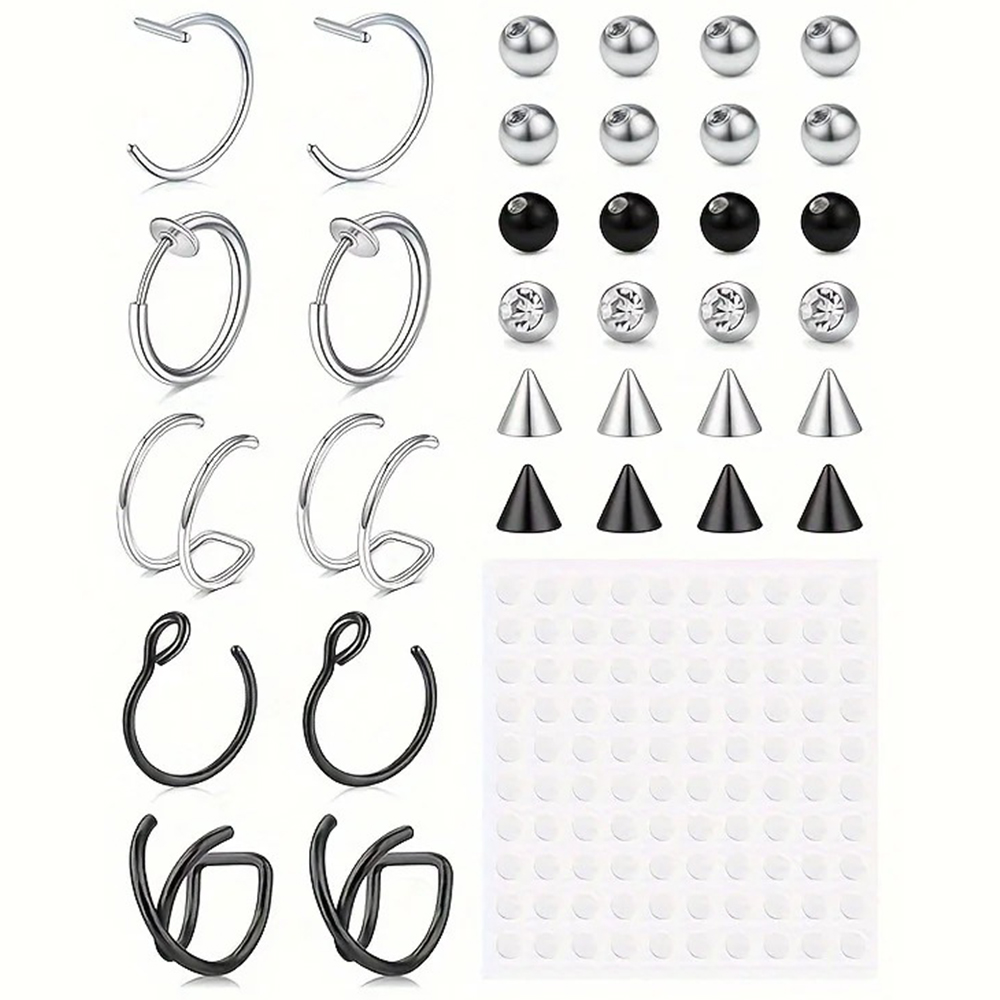 가짜 피어싱, 가짜 립 링, 가짜 코 링, 가짜 뱀 물 - Body Jewelry Rings 리뷰 및 가격