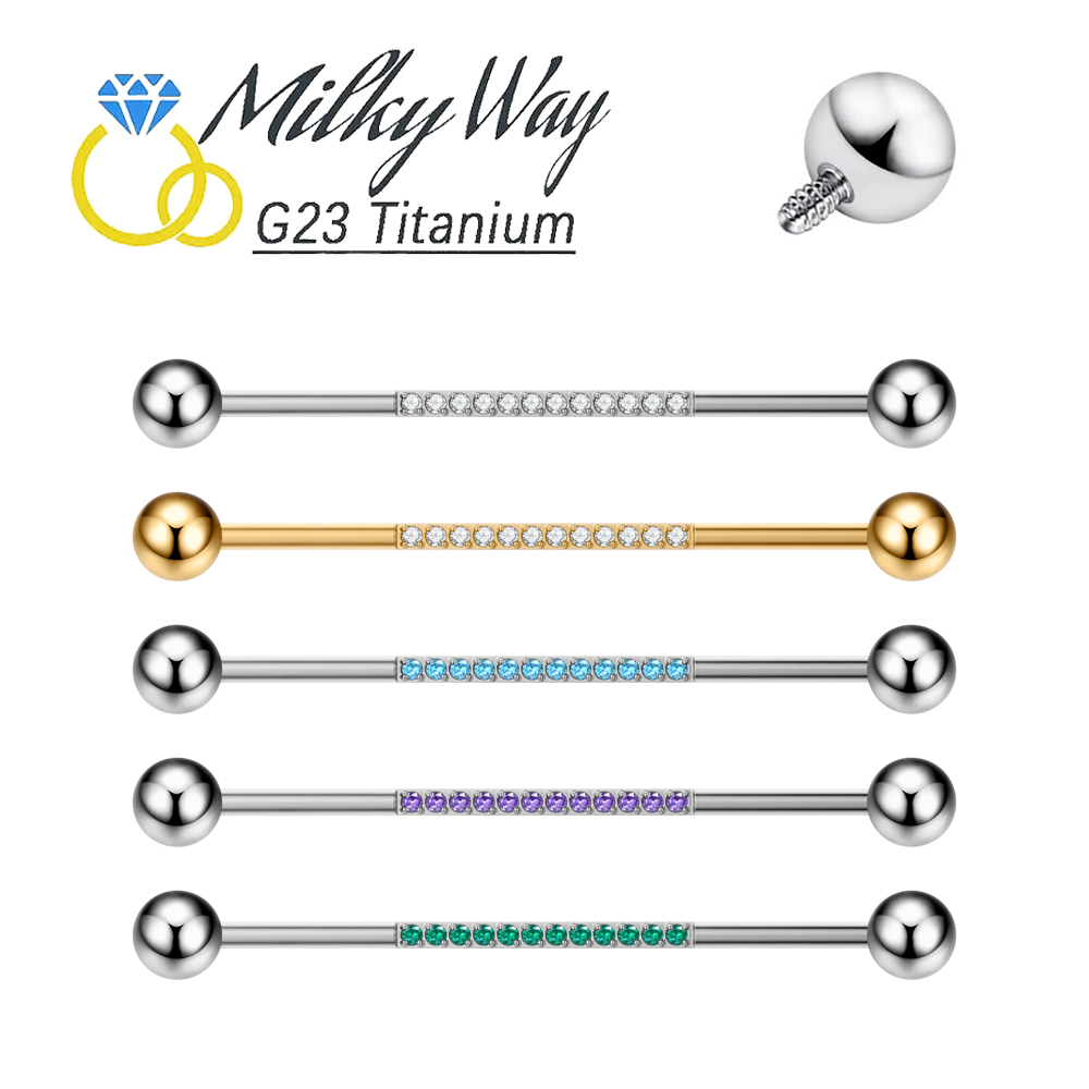 G23 티타늄 바디 피어싱 쥬얼리 14G 산업용 바벨  - Body Jewelry Industrial 리뷰 및 가격