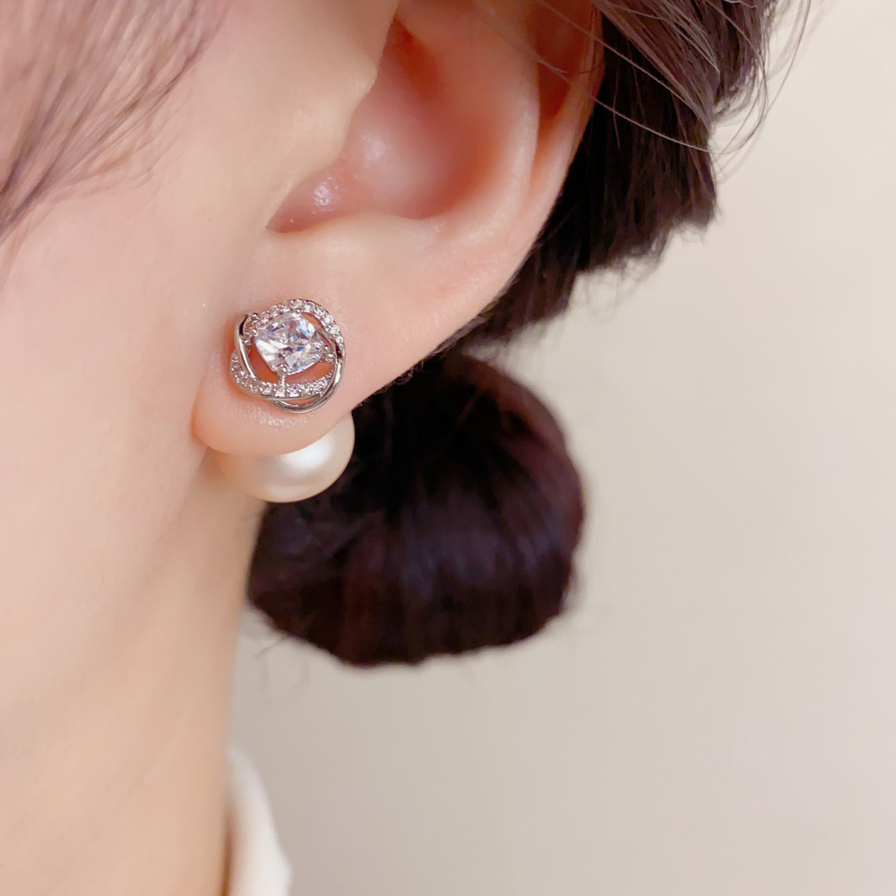꼬인 모양의 반짝이는 클러스터 귀걸이, 로맨틱하고 따뜻 - Cluster Stud Ear 리뷰 및 가격