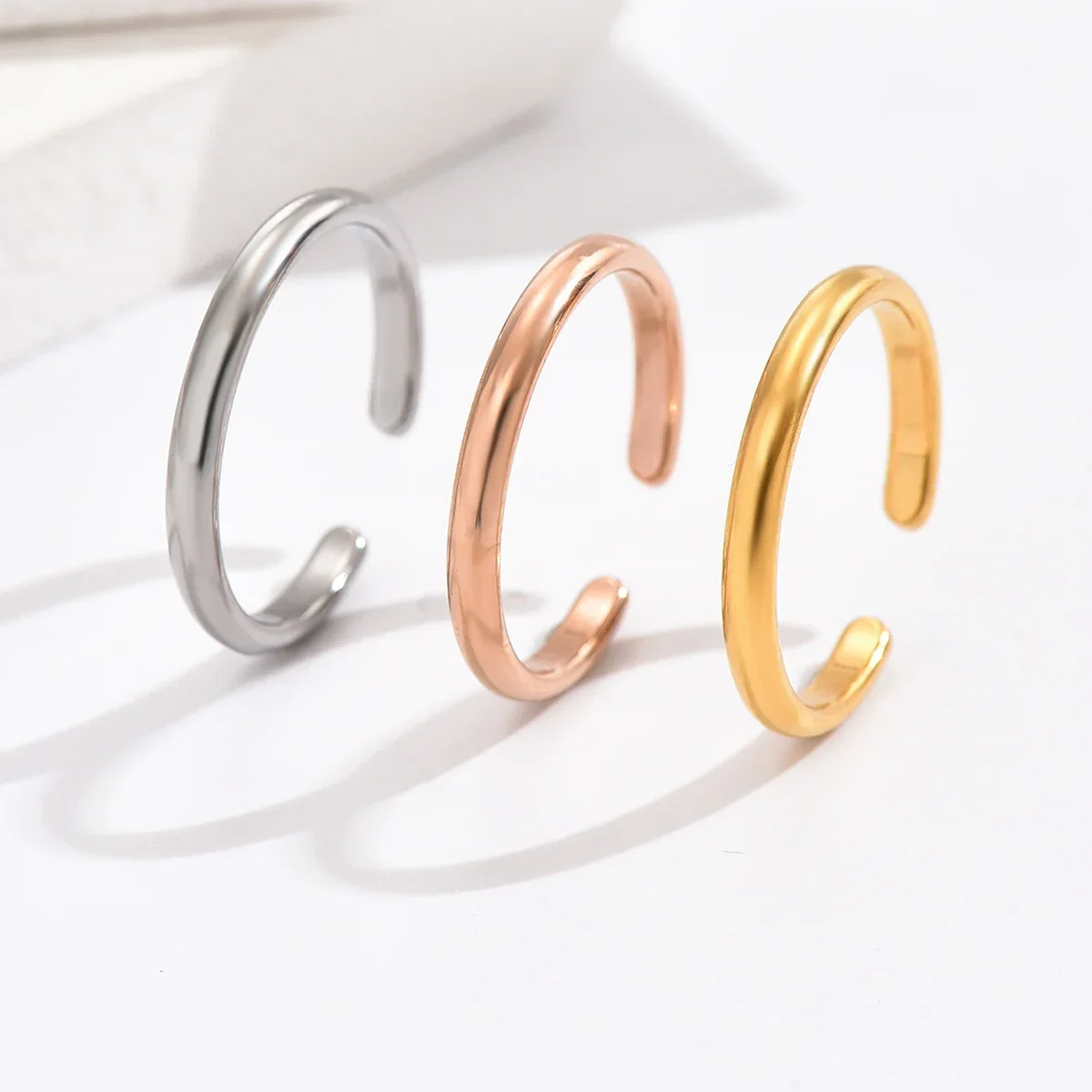 여성용 조절 가능 스테인리스 스틸 심플 별 달 스무스  - Body Jewelry Rings 리뷰 및 가격