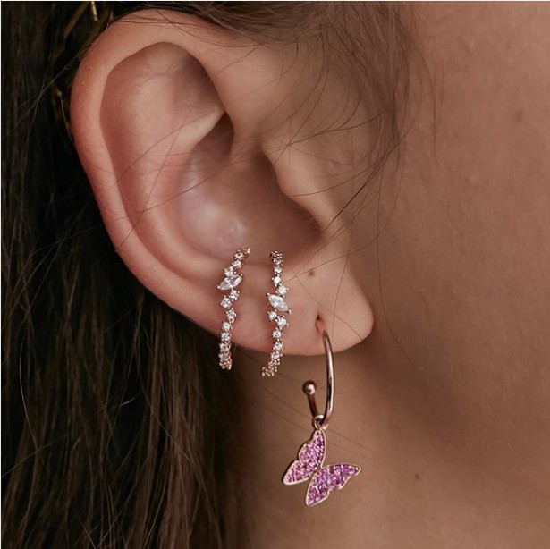 스파클링 블링 cz 클러스터 스터드 귀걸이 새로운 탑  - Cluster Stud Ear 리뷰 및 가격