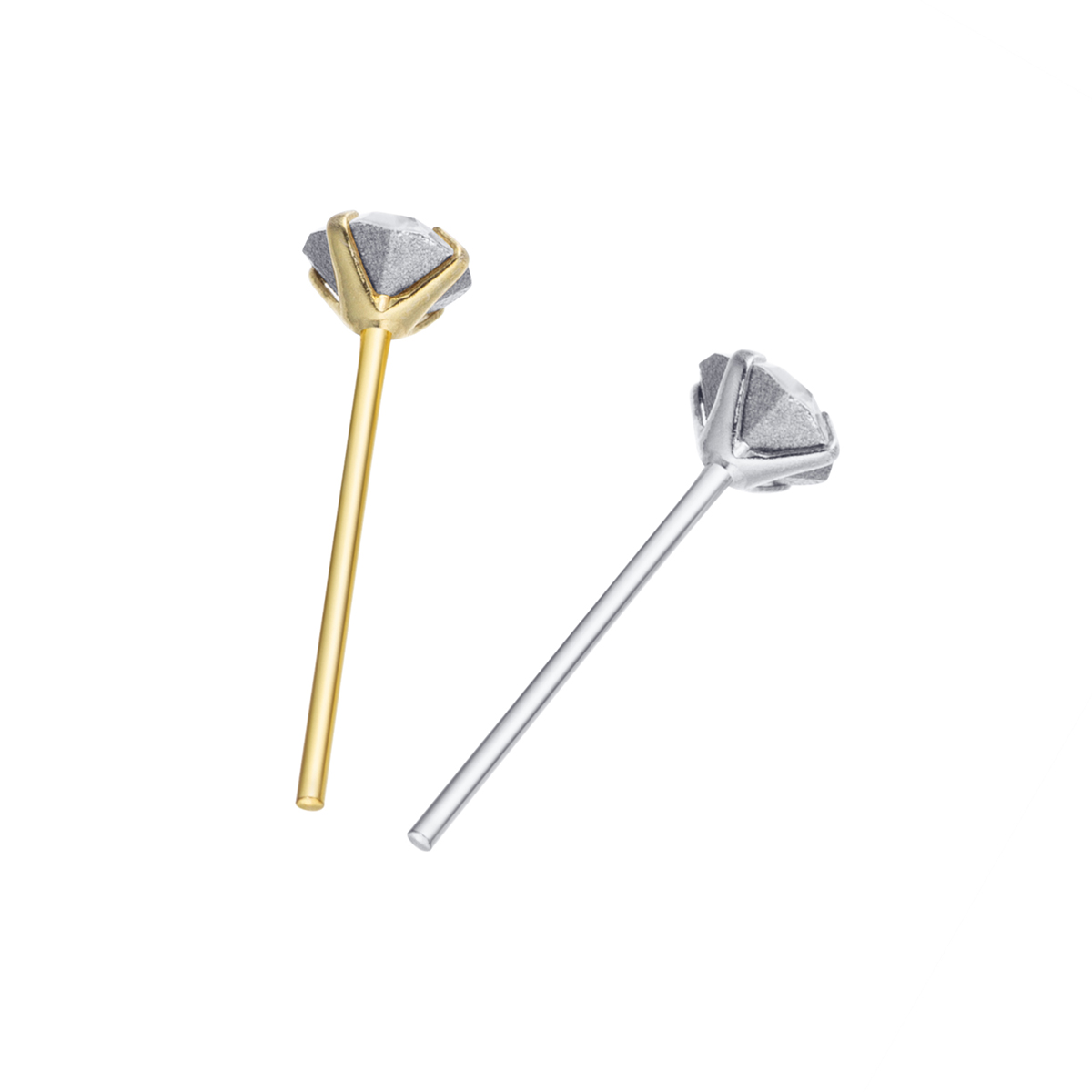 925 스털링 실버 코 스터드 미니 1.5mm 크리스탈 - Body Jewelry La 리뷰 및 가격