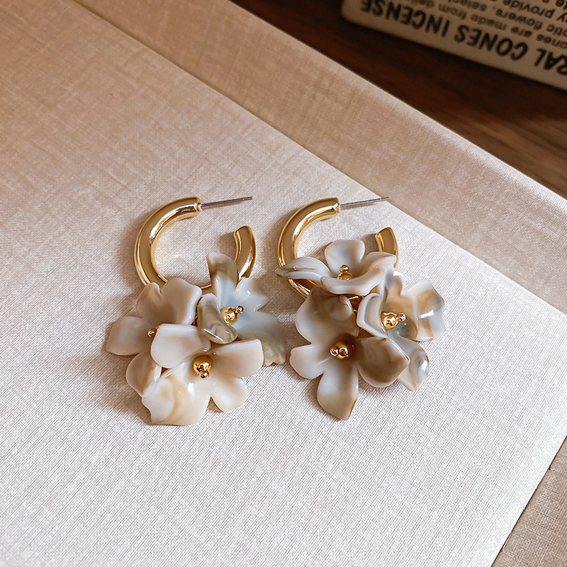 마이야르 플라워 클러스터 드롭 귀걸이 빈티지 아크릴 댕 - Cluster Stud Ear 리뷰 및 가격