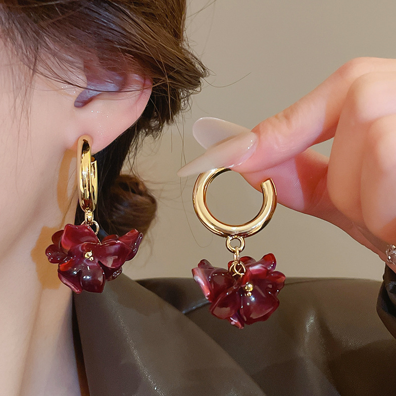 마이야르 플라워 클러스터 드롭 귀걸이 빈티지 아크릴 댕 - Cluster Stud Ear 리뷰 및 가격