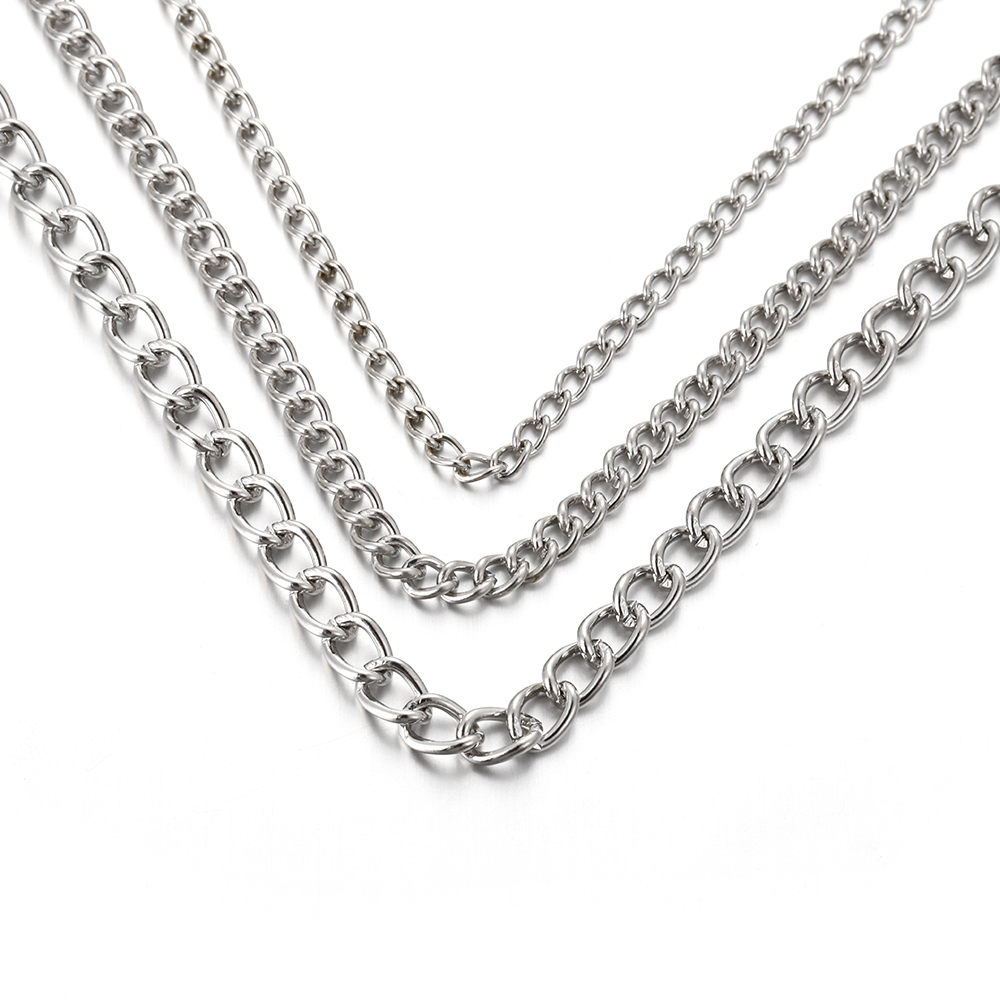 2미터 2.5/3.5/4.5mm 금속 플랫 타원형 연장 - Body Chain Jewelry 리뷰 및 가격