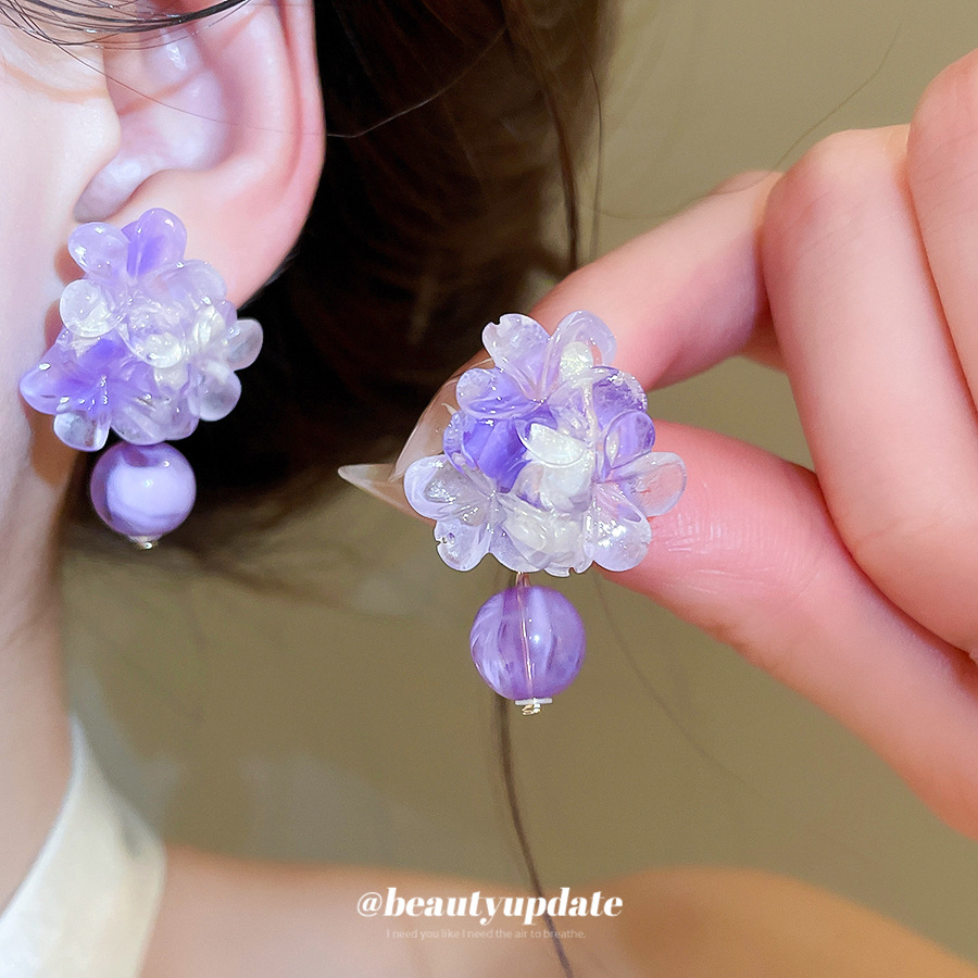 클러스터형 꽃잎 드롭 귀걸이, 로맨틱하고 달콤한 여름  - Cluster Stud Ear 리뷰 및 가격