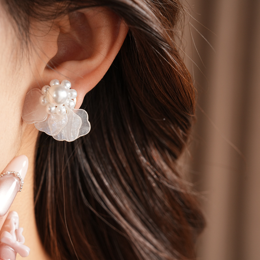 레이어드 별 모양 쉘 스터드 귀걸이 여성 프랑스 감성  - Cluster Stud Ear 리뷰 및 가격