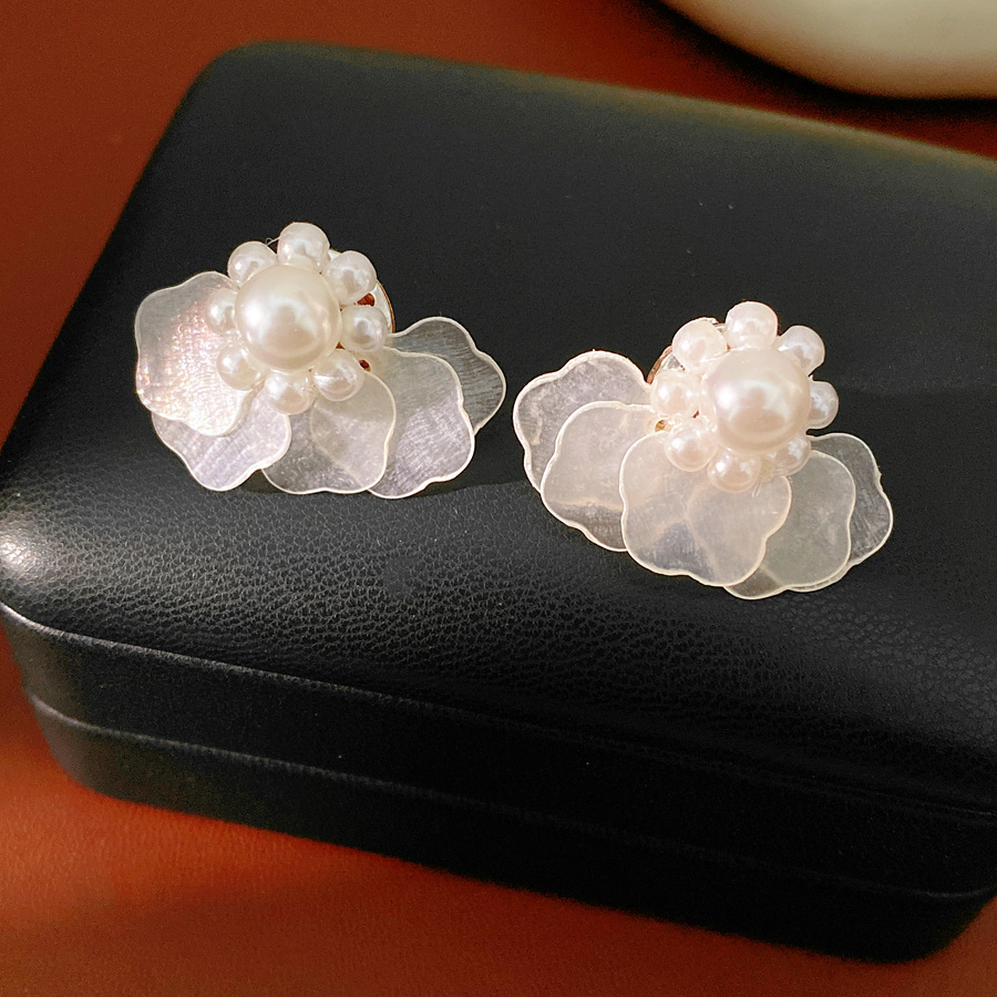 레이어드 별 모양 쉘 스터드 귀걸이 여성 프랑스 감성  - Cluster Stud Ear 리뷰 및 가격