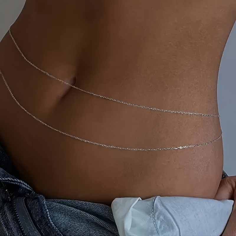1중층 금속 허리 체인 벨트 - 여성용 패셔너블하고 섹 - Body Chain Jewelry 리뷰 및 가격