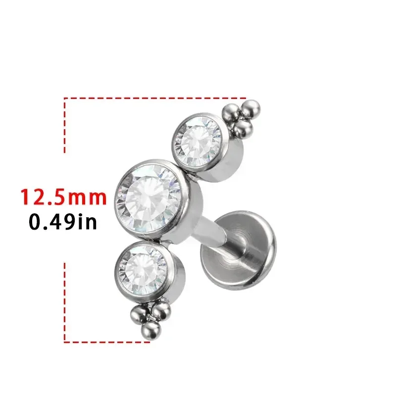ASTM F136 티타늄 피어싱 16/18G 클러스터  - Cluster Stud Ear 리뷰 및 가격