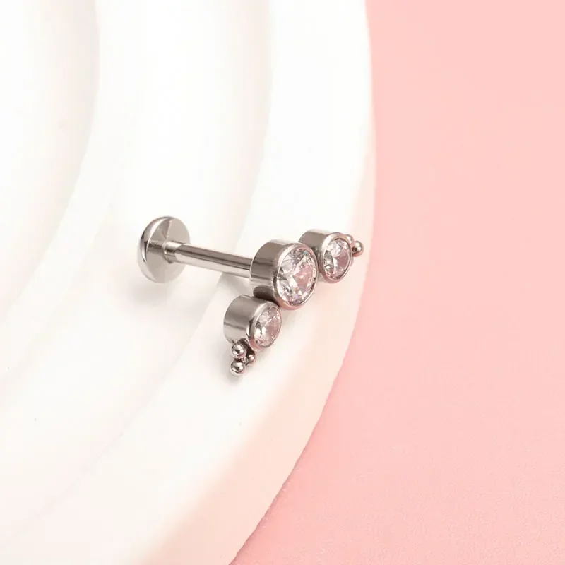 ASTM F136 티타늄 피어싱 16/18G 클러스터  - Cluster Stud Ear 리뷰 및 가격