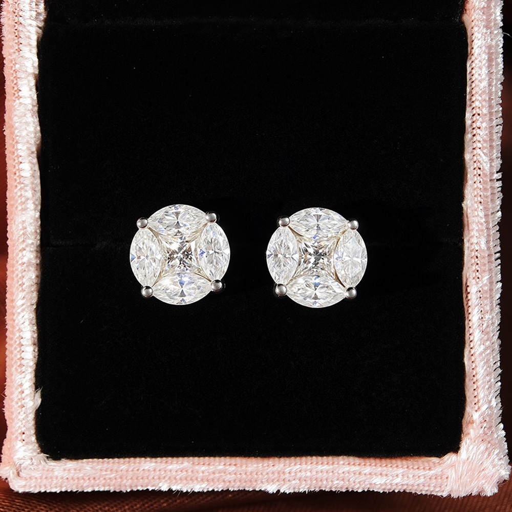 세레니티 10mm 클러스터 스타 모이사나이트 귀걸이 여 - Cluster Stud Ear 리뷰 및 가격