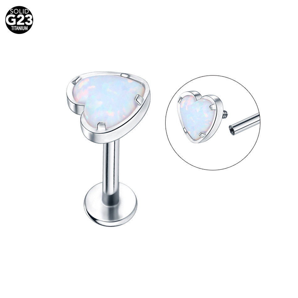 1PC 티타늄 16G CZ 보석 Labret 스터드 립 - Cluster Stud Ear 리뷰 및 가격