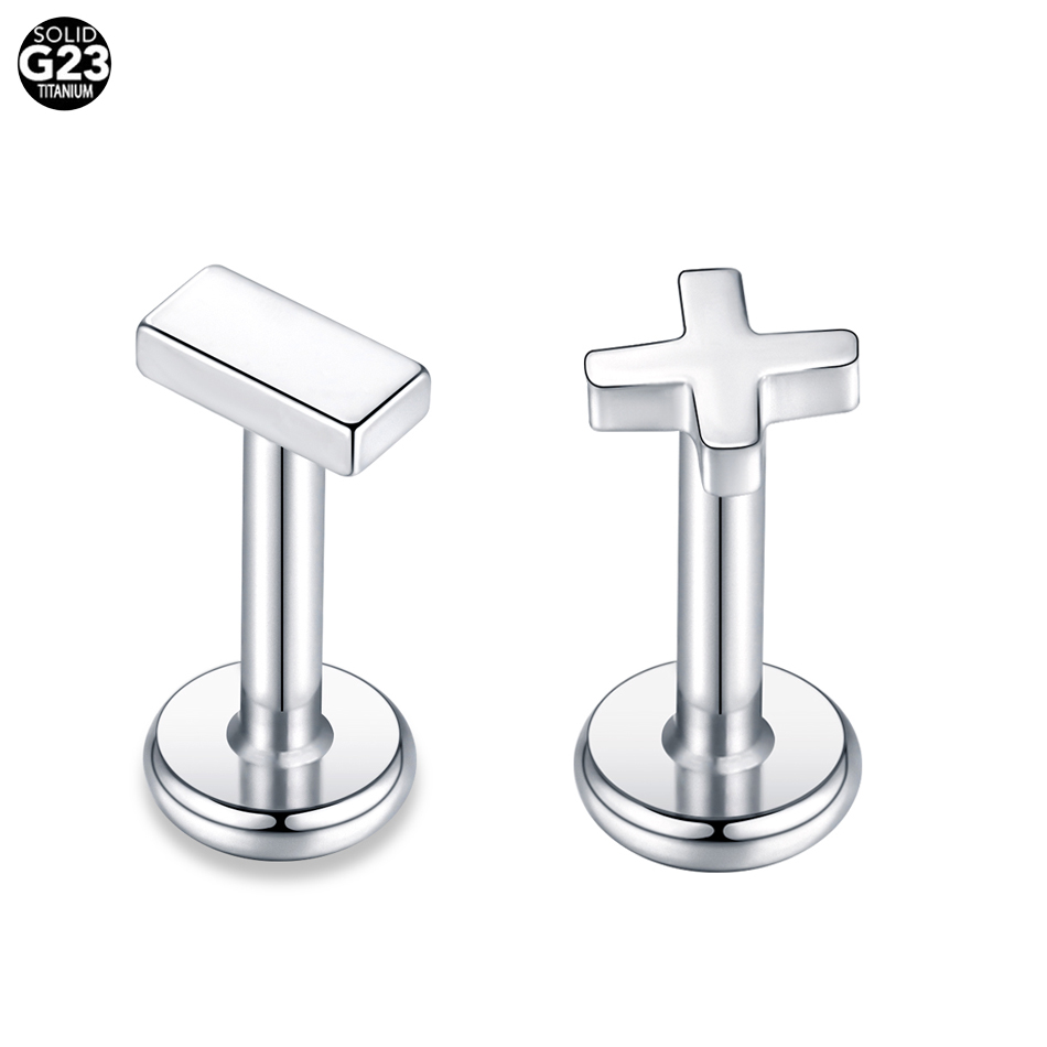 1PC 티타늄 16G CZ 보석 Labret 스터드 립 - Cluster Stud Ear 리뷰 및 가격